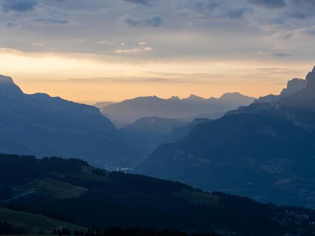 Sunset from the Mont-Joly refuge