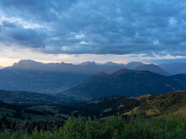 Sunset from the Mont-Joly refuge