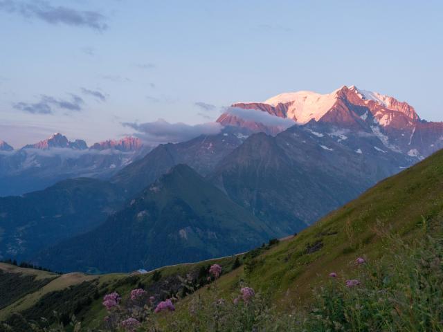 Sunset from the Mont-Joly refuge