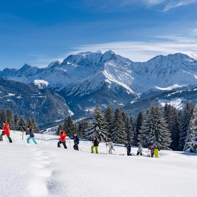 Raquettes à neige à Saint-Gervais Mont-Blanc