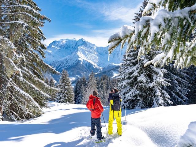 Raquettes à neige à Saint-Gervais Mont-Blanc