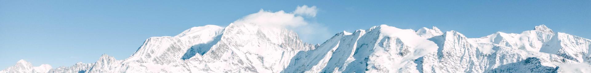 Saint-Gervais Mont-Blanc view of Mont-Blanc