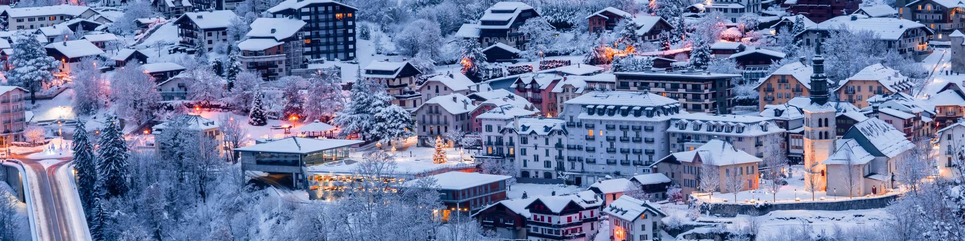 Saint-Gervais sous la neige