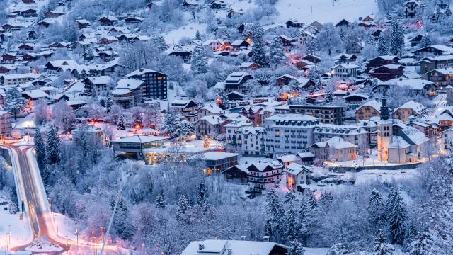 Saint-Gervais sotto la neve