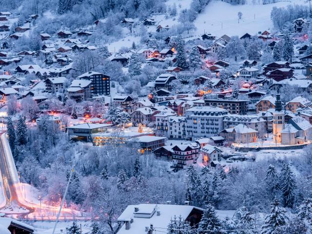 Saint-Gervais in the snow