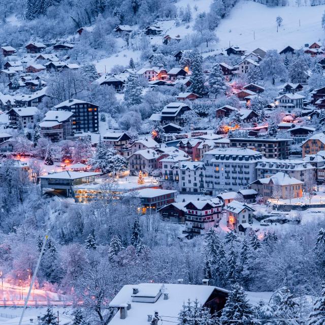 Saint-Gervais in the snow