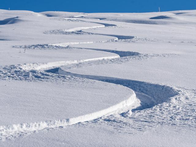 Ski trail in Saint-Gervais