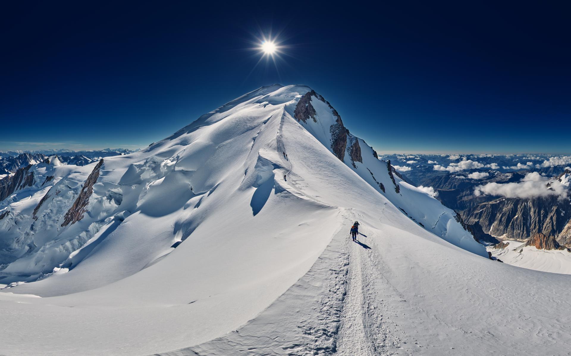 The Mont-Blanc summit in Saint-Gervais