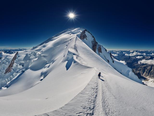 The Mont-Blanc summit in Saint-Gervais