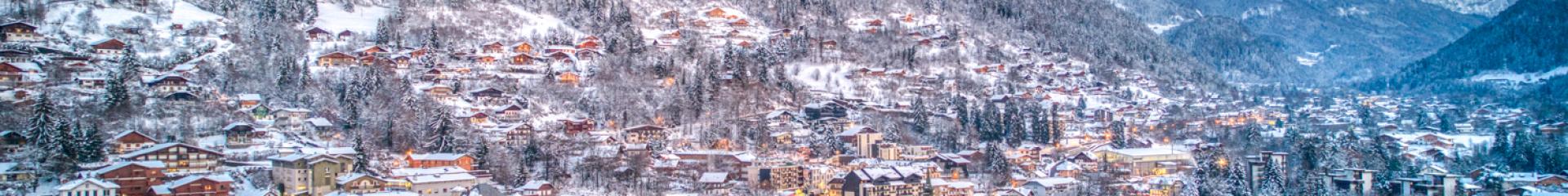 Saint-Gervais Mont-Blanc in the snow