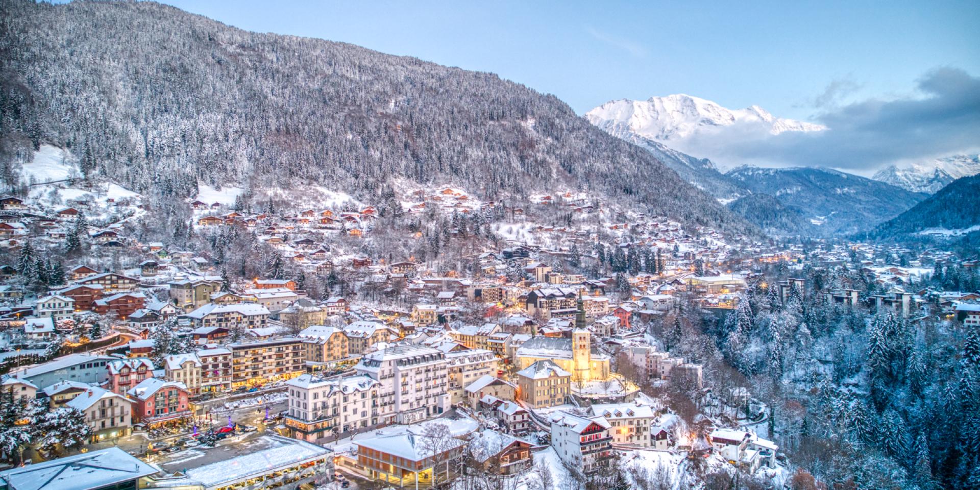 Saint-Gervais Mont-Blanc sous la neige