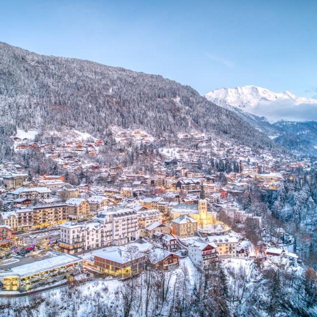 Saint-Gervais Mont-Blanc in the snow