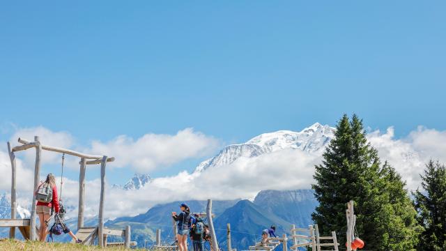 Parcours Ninja au Mont d'Arbois