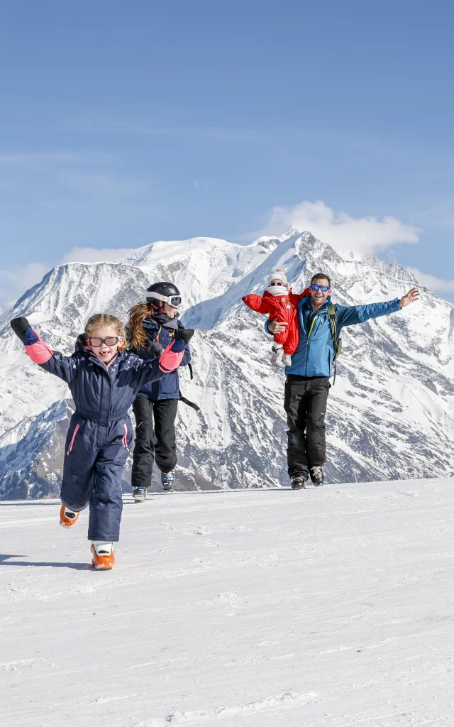 Famille au ski