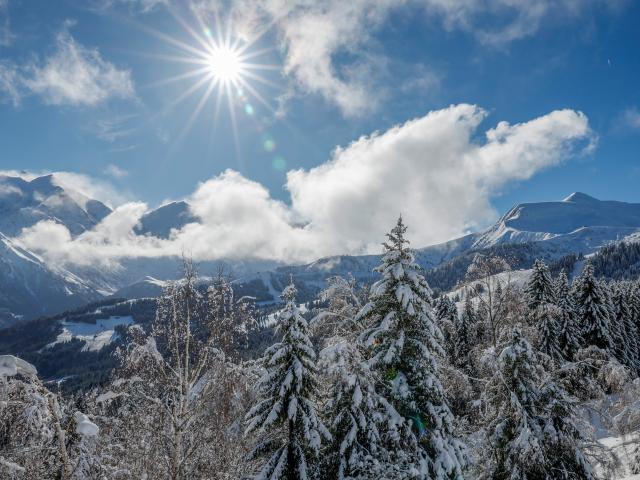 Vista invernale dal comprensorio sciistico