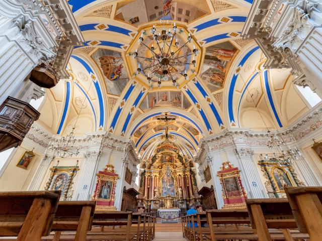 Inside the church of Saint-Nicolas de Véroce