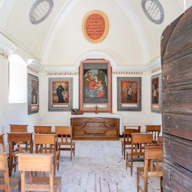 Intérieur de la Chapelle de Véroce