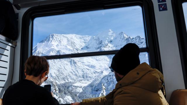 Vue du Tramway du Mont-Blanc