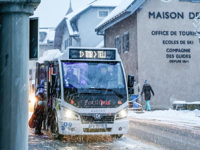 Navette à Saint-Gervais Mont-Blanc