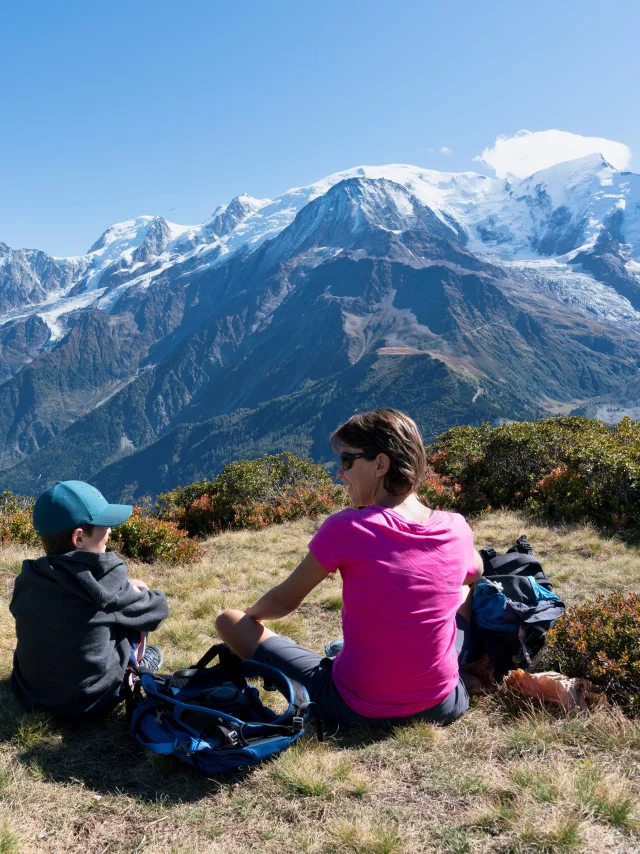 Point de vue depuis le haut du Prarion