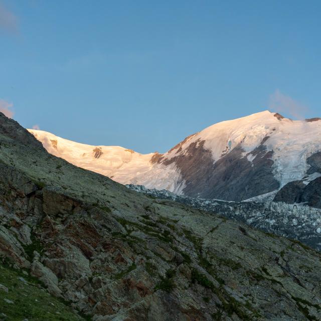 Bionnassay and the glacier