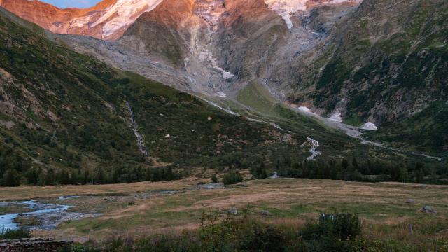 Couché de soleil à Miage