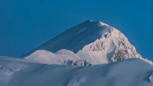 The summit of Mont Blanc