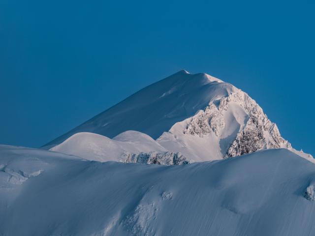 The summit of Mont Blanc