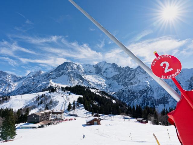 Col de Voza in winter