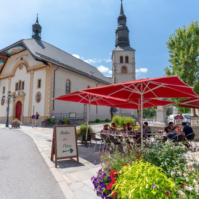 Terrasse de la brasserie du Mont-Blanc