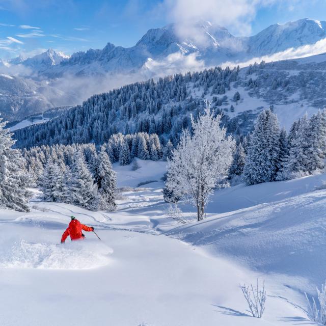 Off-piste skiing in Saint-Gervais Mont-Blanc