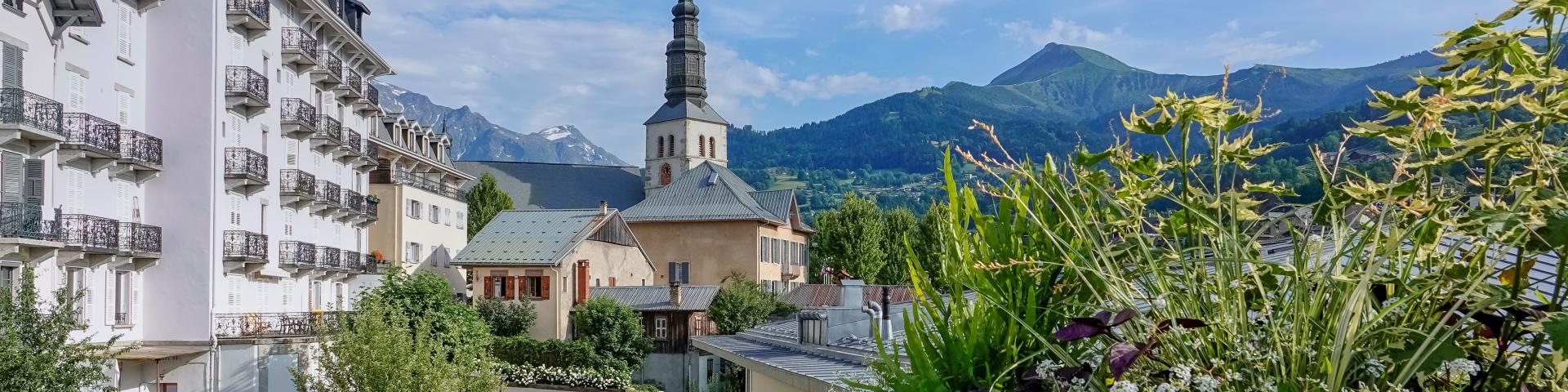 Church of Saint-Gervais, in the center of the village