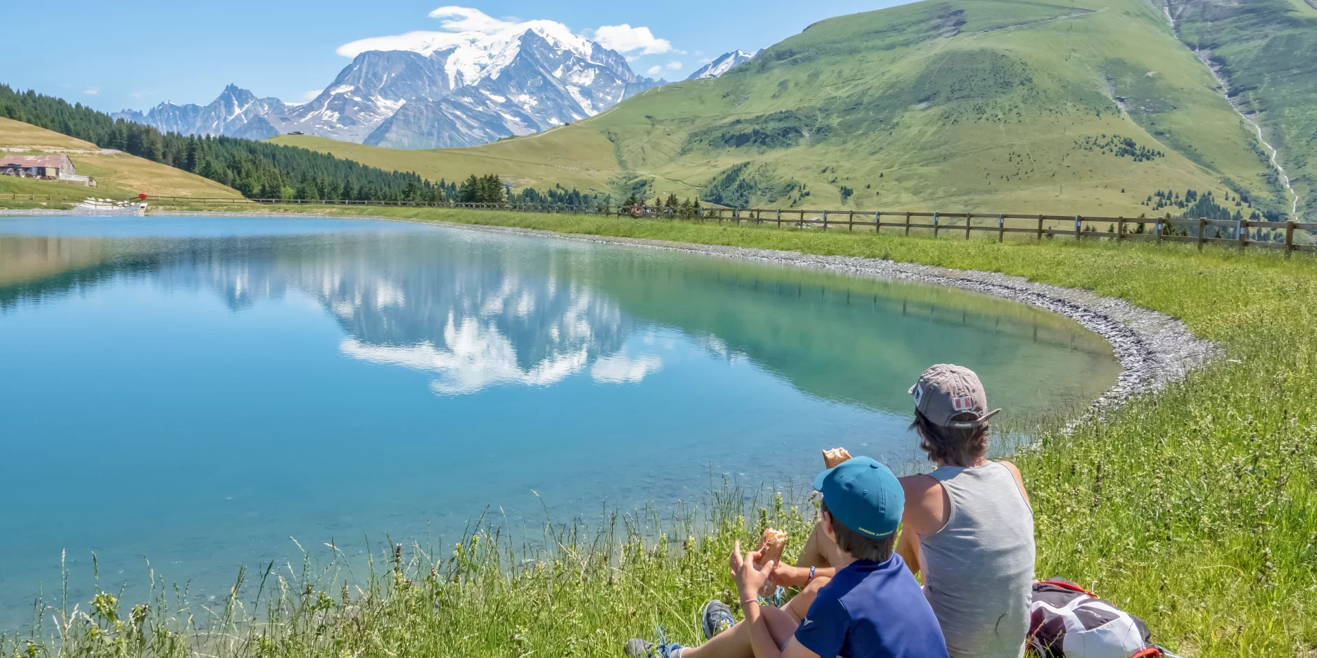 Pause picnic au lac de Joux