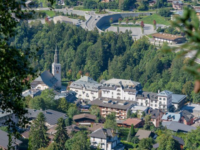 Saint-Gervais village seen from above