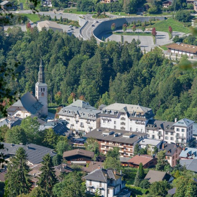 Saint-Gervais village seen from above