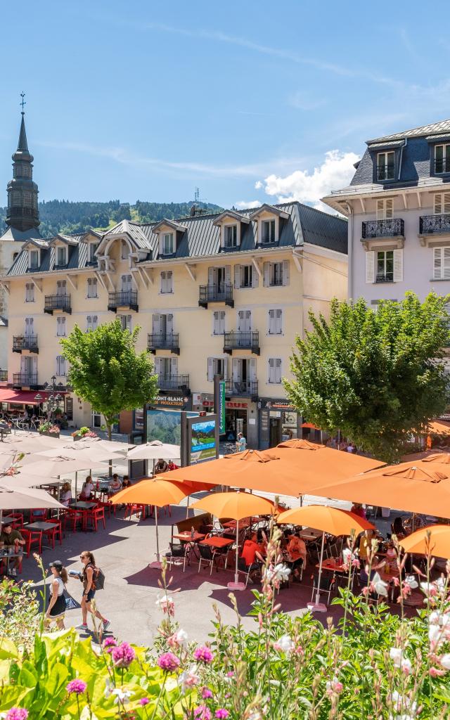 Il villaggio di Saint-Gervais in estate