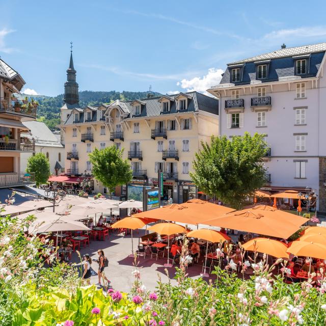 Saint-Gervais village in summer