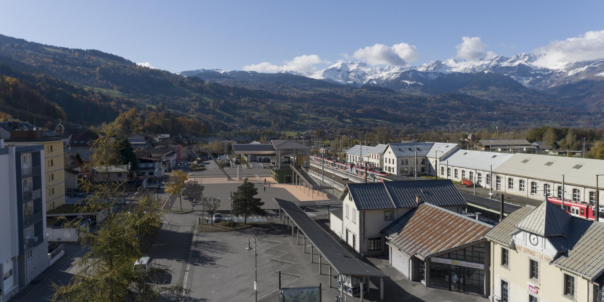 Le Fayet multimodal transport hub