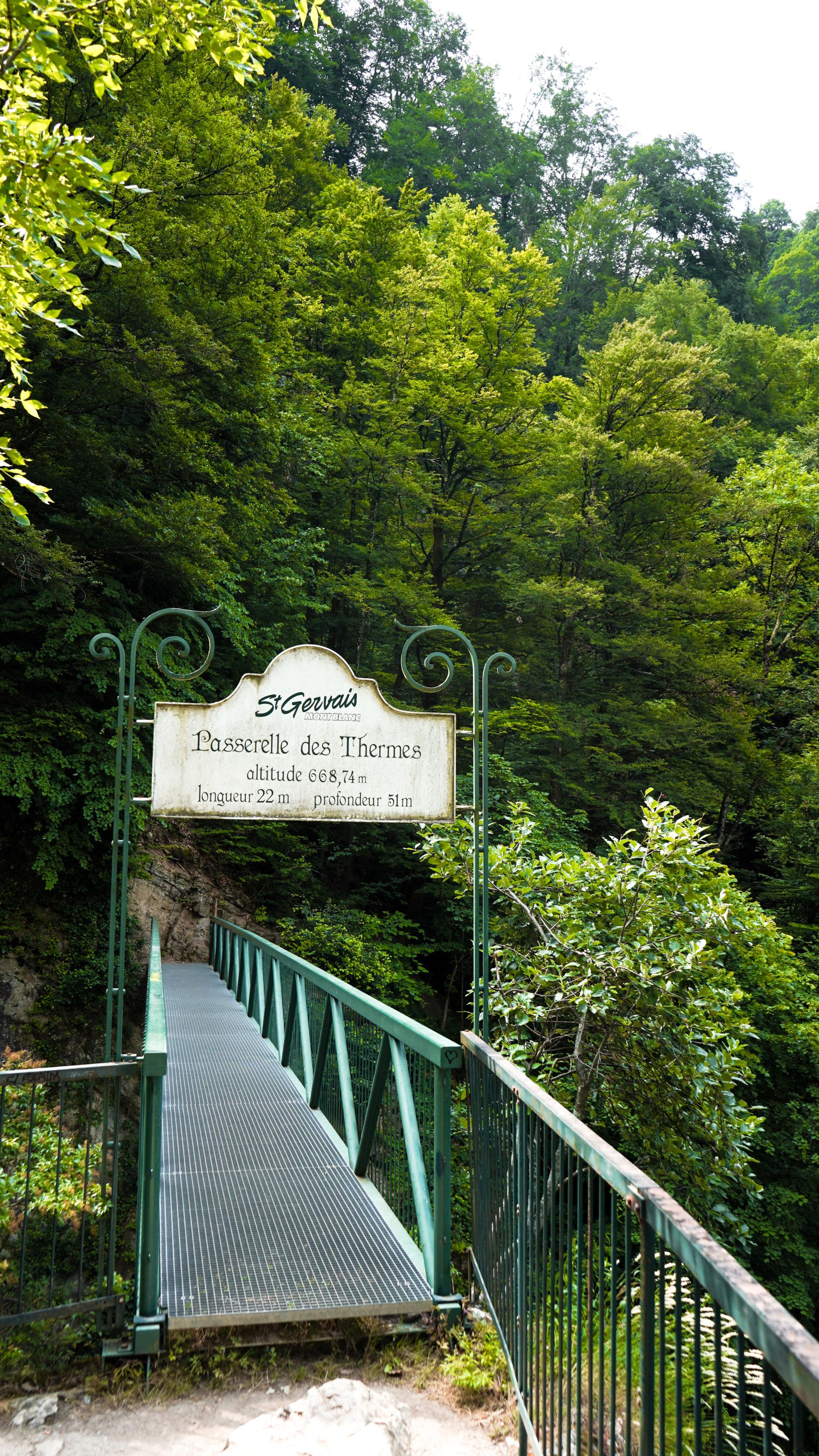 La passerelle des Thermes de Saint-Gervais