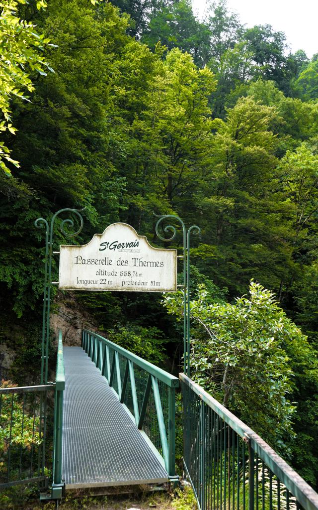 La passerelle des Thermes de Saint-Gervais