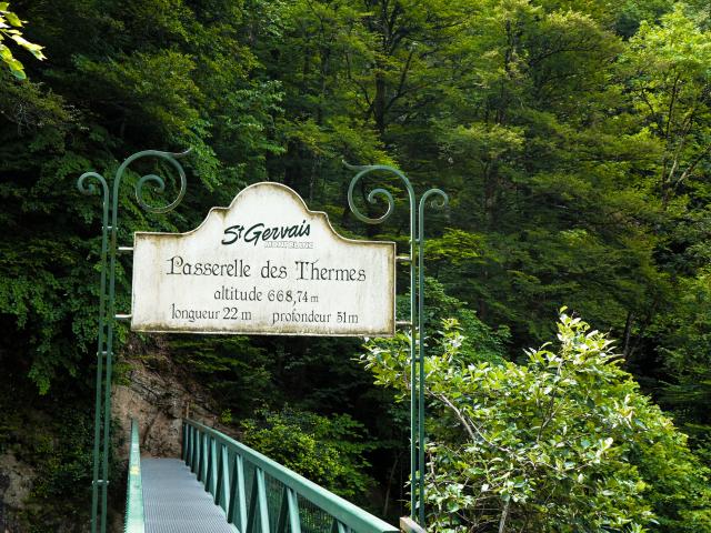 La passerelle des Thermes de Saint-Gervais