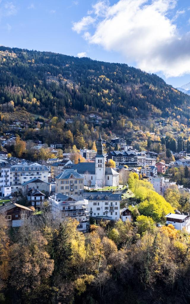 Saint-Gervais Mont-Blanc in autumn