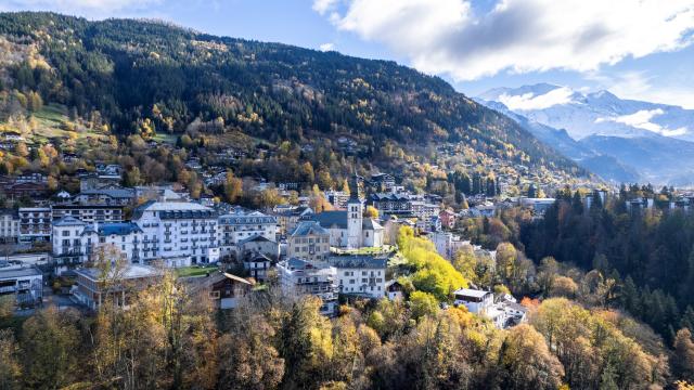 Saint-Gervais Mont-Blanc in autumn