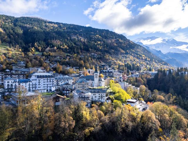 Saint-Gervais Mont-Blanc in autumn