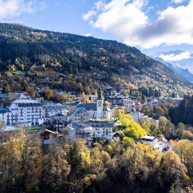 Saint-Gervais Mont-Blanc in autumn