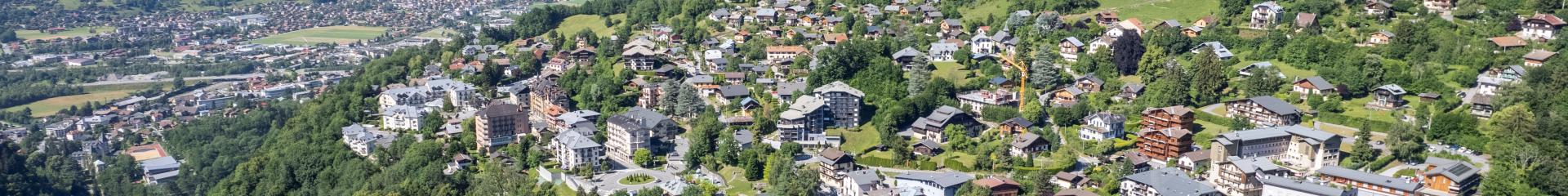 The village of Saint-Gervais from the air