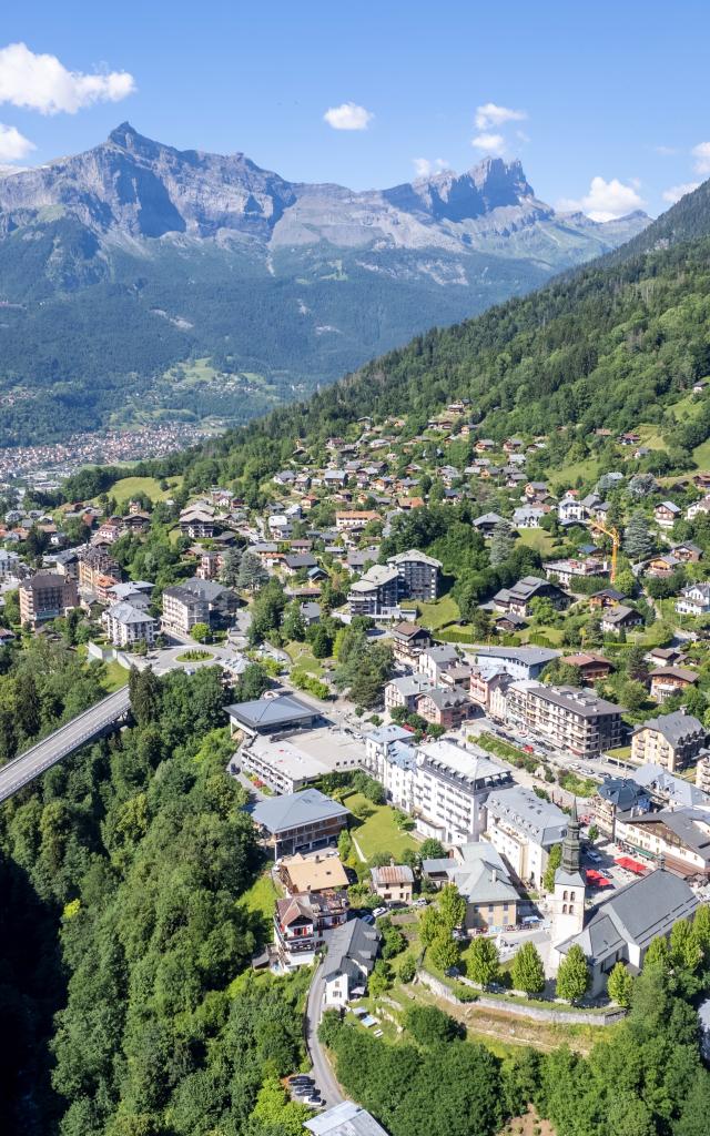 The village of Saint-Gervais from the air