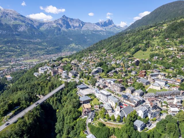 The village of Saint-Gervais from the air