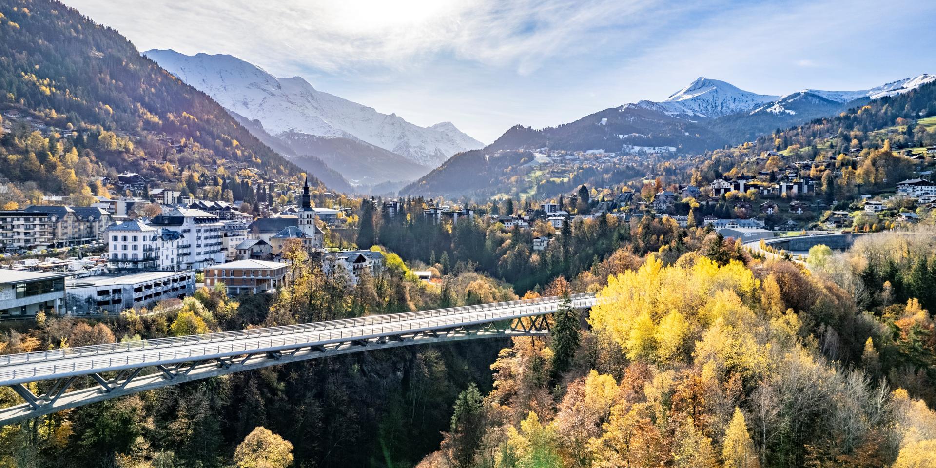 View of Saint-Gervais in autumn