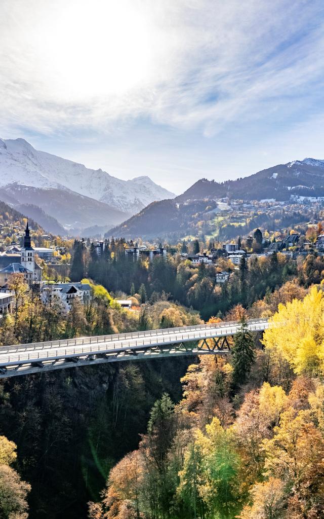 View of Saint-Gervais in autumn